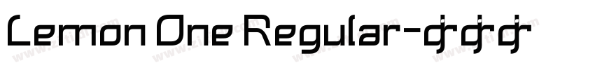 Lemon One Regular字体转换